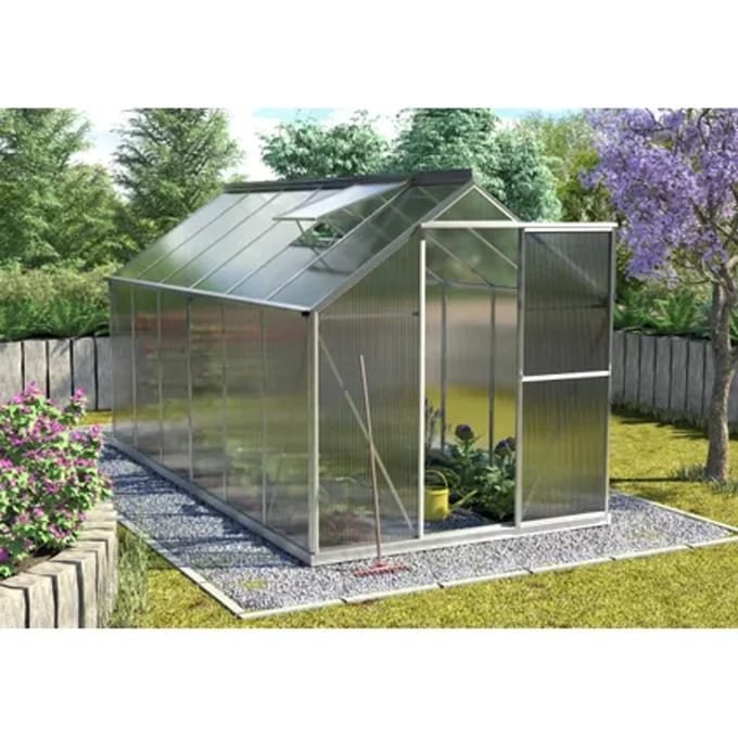 Vitavia Tuinkas Triton 7500 - Polycarbonaat 4mm - Aluminium - 198x379x208cm