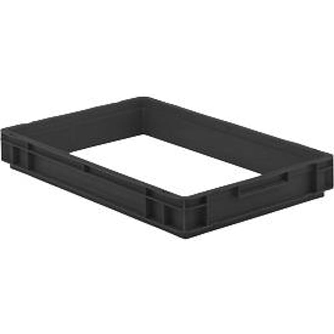 Opzetframe EFR 6070 voor Euronorm bak, ESD-geleidend, 600 x 400 x 75 mm