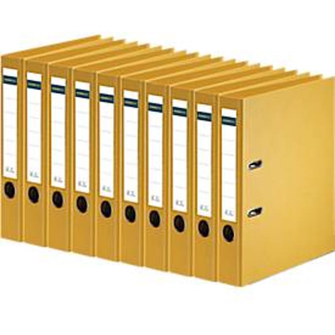 Schäfer Shop Select  ordner, A4, rugbreedte 50 mm, 10 stuks, geel