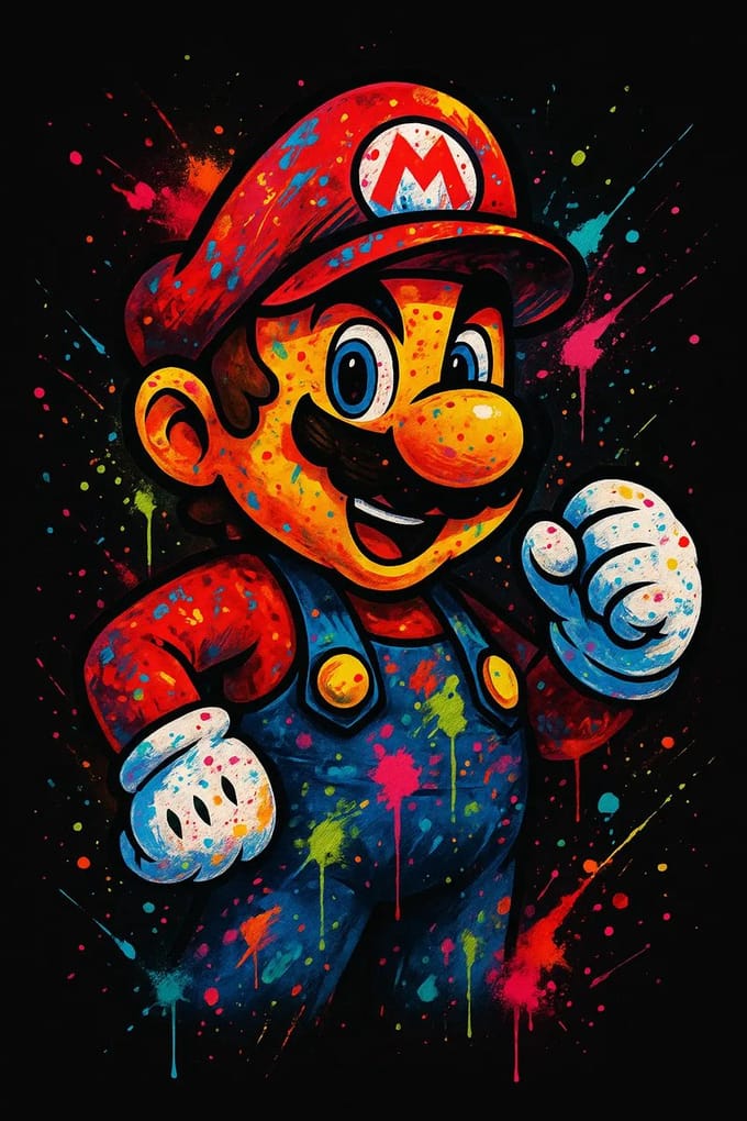 Magie - Super Mario Splash Art