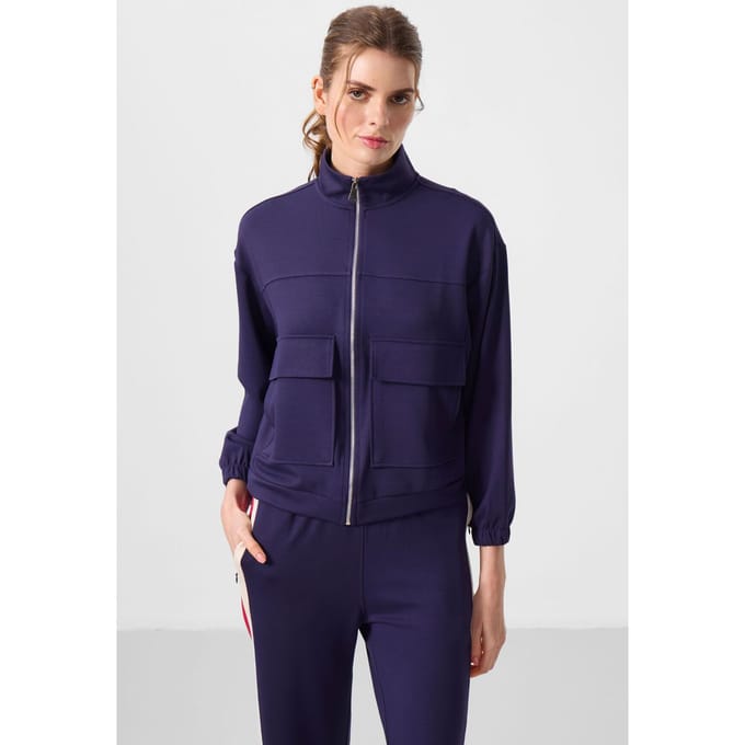 Overmatig Cropped Zip-Neck Gebreide Top