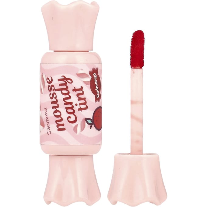 The Saem, Saemmul, Mousse Candy Tint, 01 Red Mango, 8g brown