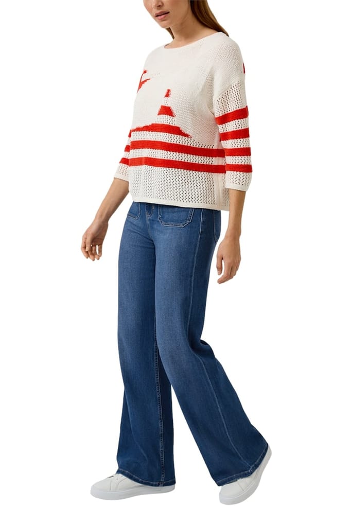 s.Oliver Jeans Blue Denim Größe: W44L32 | Ausgestellte Hosen Outlet | Damen | Blau