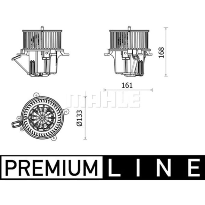 Binnenventilator MAHLE AB 282 000P