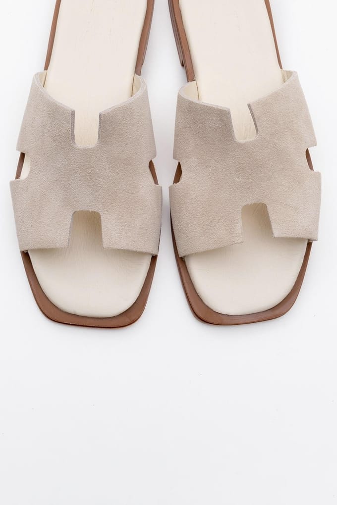 Jez Leer Slide Sandaal (Women)