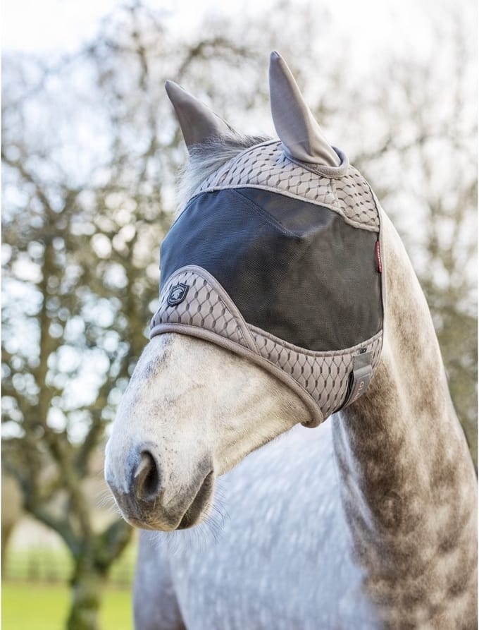 Lemieux Vliegenmasker Lemieux Gladiator Half Grijs - Pony