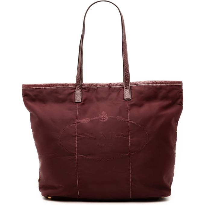 Tweed handschoen Tessuto Canapa Logo Tote