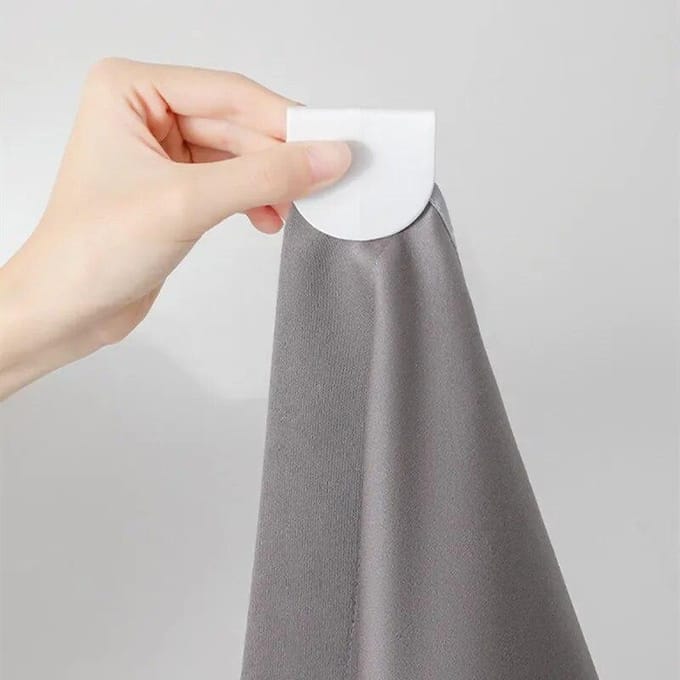 Clips de rideau de douche, 4 pièces, support de fixation coupe-vent, Clips de rideau antidérapants, Clip pour drap de lit, décoration de la maison 4pcs white