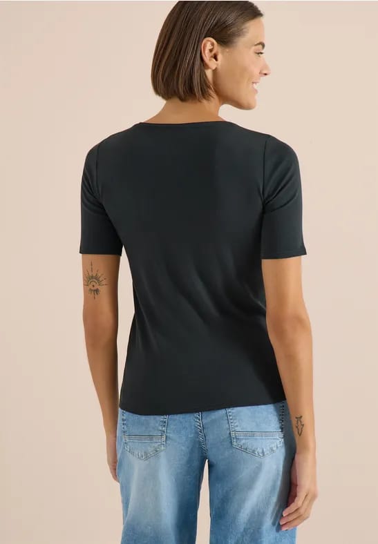 Basic katoenen shirt