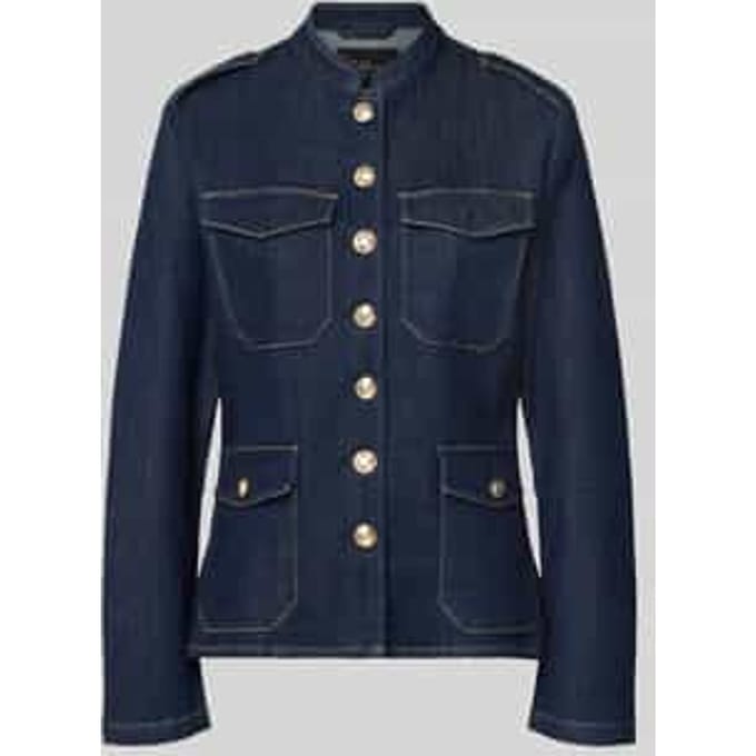 Regular fit jeansjack met sierknopen