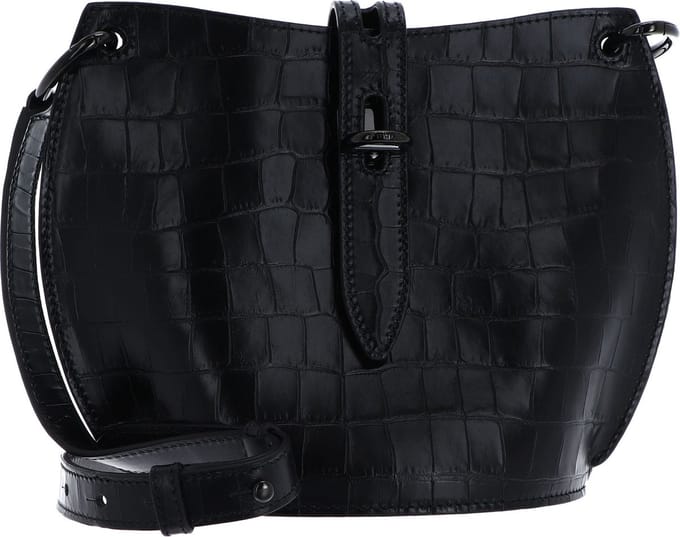 FURLA Leren Schoudertas Unica Mini Crossbody Nero Zwart