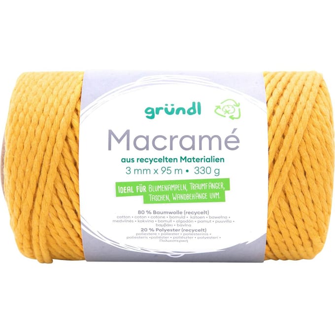 Gründl katoenen koord "Macramé", 3 mm - Kleur 04