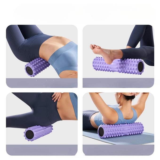 Connors Solid Foam Shaft Spierontspanning Skinny Leg Roller Massage Yoga Kolom Hulpmiddelen Benodigdheden Apparatuur. black