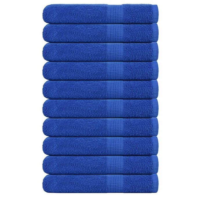 vidaXL - Handdoeken - FROGN - 10 - st - 100x200 - cm - 360 - g/m² - blauw