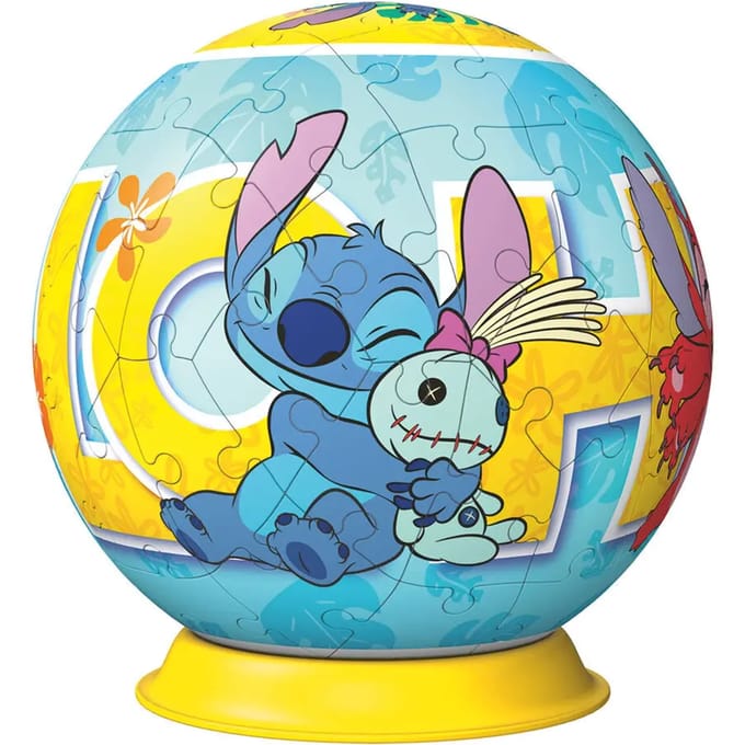 Ravensburger - Puzzle-Ball Disney Stitch - 3D Puzzelbal - 72 Stukjes