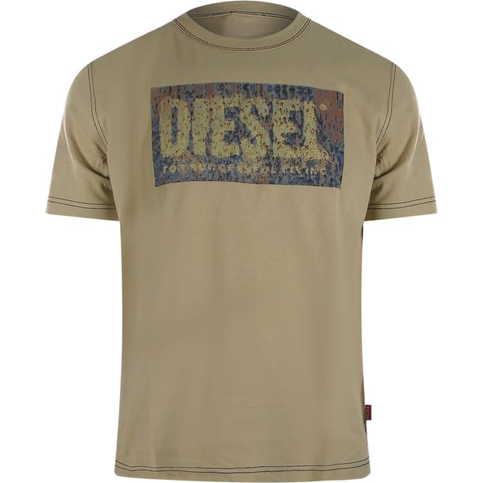 Diesel Block Logos Pelican T-shirts