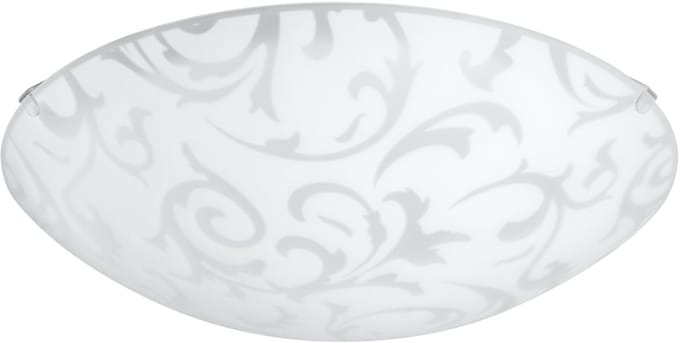 EGLO Scalea 1 Wand/Plafondlamp - 1 Lichts - Ø315mm. - Wit Met Decor