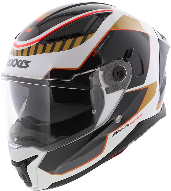 Axxis Panther SV integraalhelm Gale A9 glans goud wit zwart