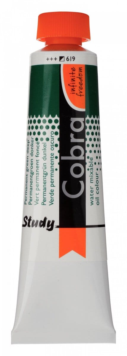 Cobra Study Olieverf 40ml | Permanent Green Deep (619)