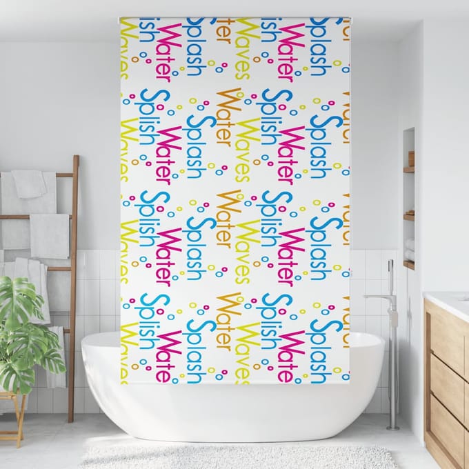 vidaXL - Doucherolgordijn - 120x240 - cm - stofbreedte - 116 - cm