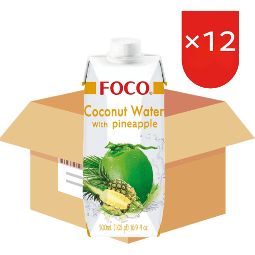 FOCO Kokoswater met Ananas 500 ml * 12 (Doos)