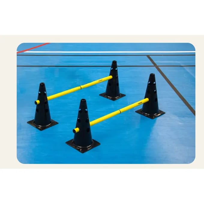 Behendigheidskegels met stangen PowerShot (x4)