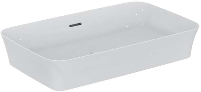 Ideal Standard Ipalyss - Opbouwwastafel, 65x40 cm, met overloop, Ideal Plus, wit E1887MA