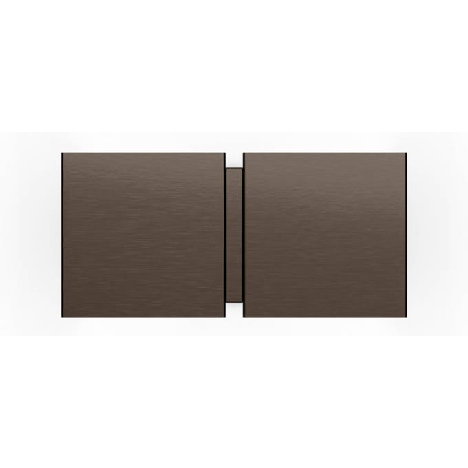 Wever & Ducré Lighting WEVER & DUCRÉ wandlamp CG Square brons Breedte 21 cm 2-lamps