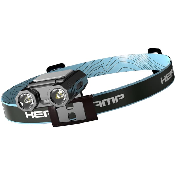 Oplaadbare LED Hoofdlamp Camping Hoofdlamp Intelligente Inductie Petclip Licht Verstelbaar zwart