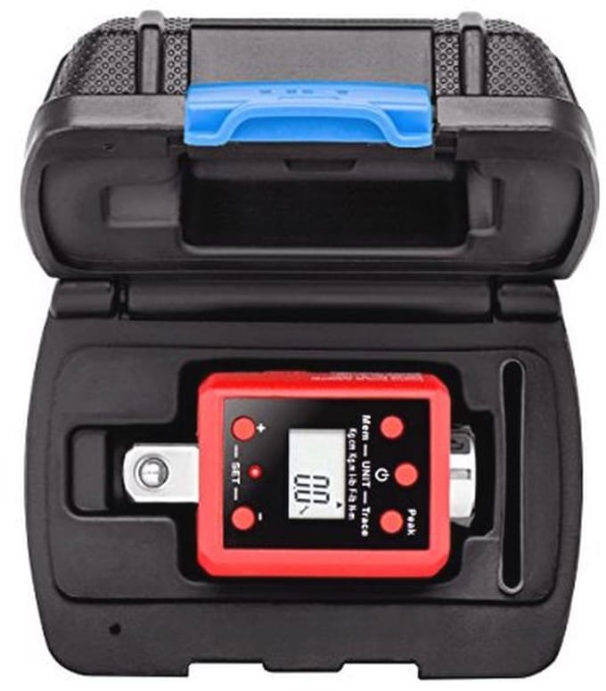 Digitale momentsleuteladapter 1/2" met koppelinstelling 29,5-147,5 Ft-Lb