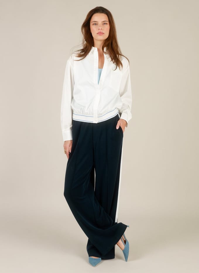 YEST Ilma Bottoms - Navy/Off White - maat 46