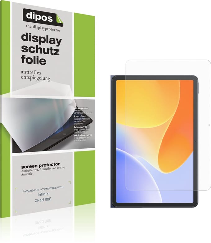 dipos – 2x Matte Beschermfolie geschikt voor Infinix XPad 30E | Krasbestendige & antireflecterende Screenprotector Ultra-Thin