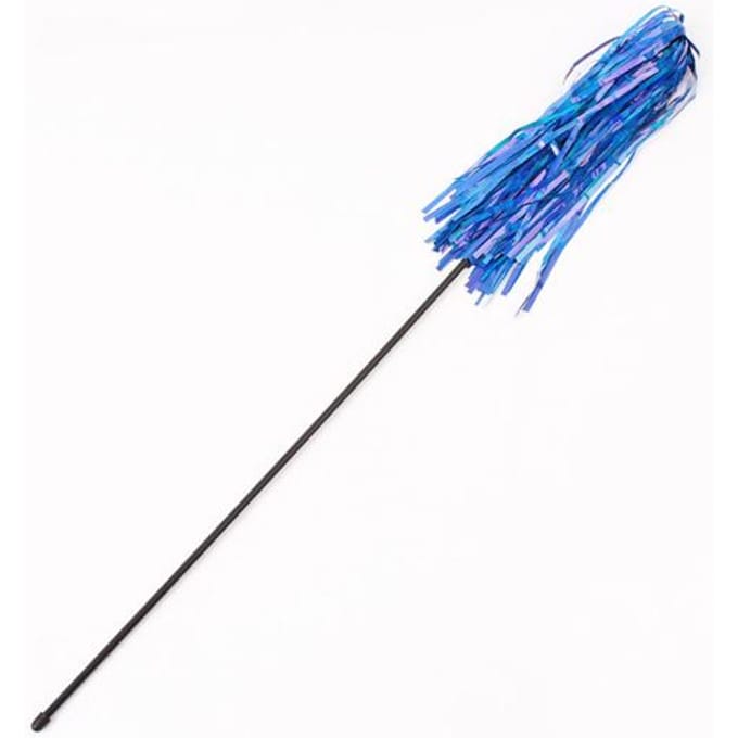 Grappig felgekleurd papier huisdier kat Kitten Tease Rod Wand Play interactief speelgoed pack-5