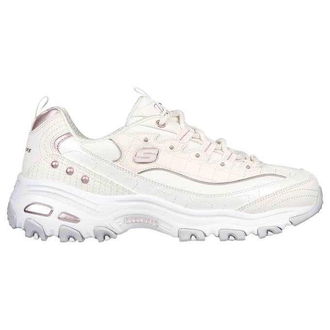 Skechers D'LITES - LADIES NIGHT dames sneakers - Wit - Maat 40