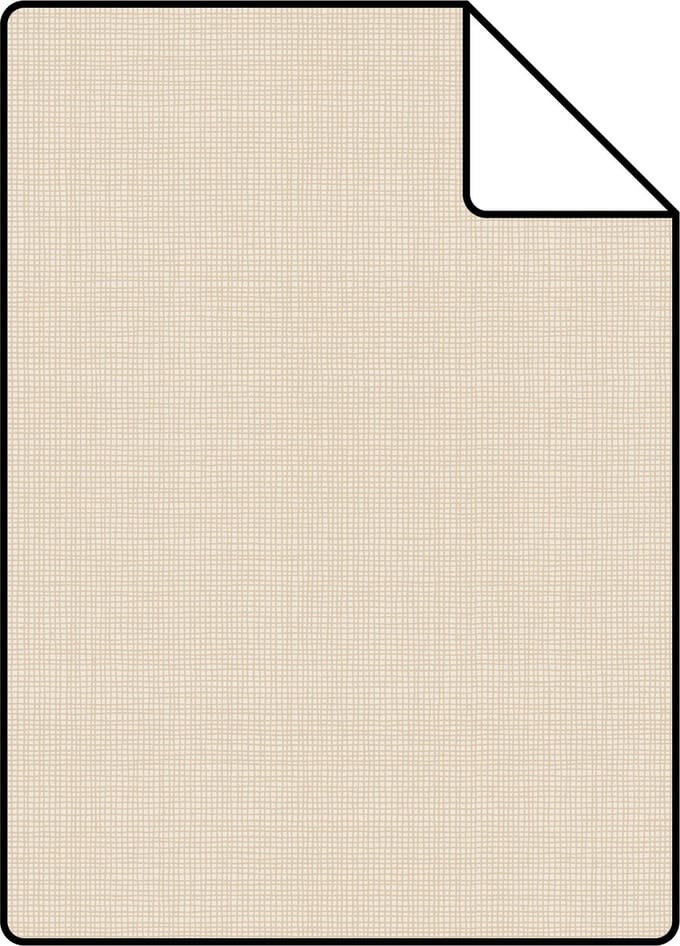 Proefstaal ESTAhome behang linnenstructuur zand beige - 26.5 x 21 cm - 139545-S