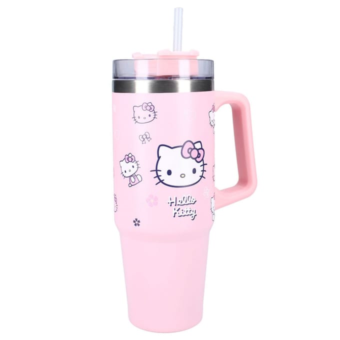 Hello Kitty Bottled Bliss - Schoolbeker en Drinkfles - 900ml - Stainless Steel - Roze