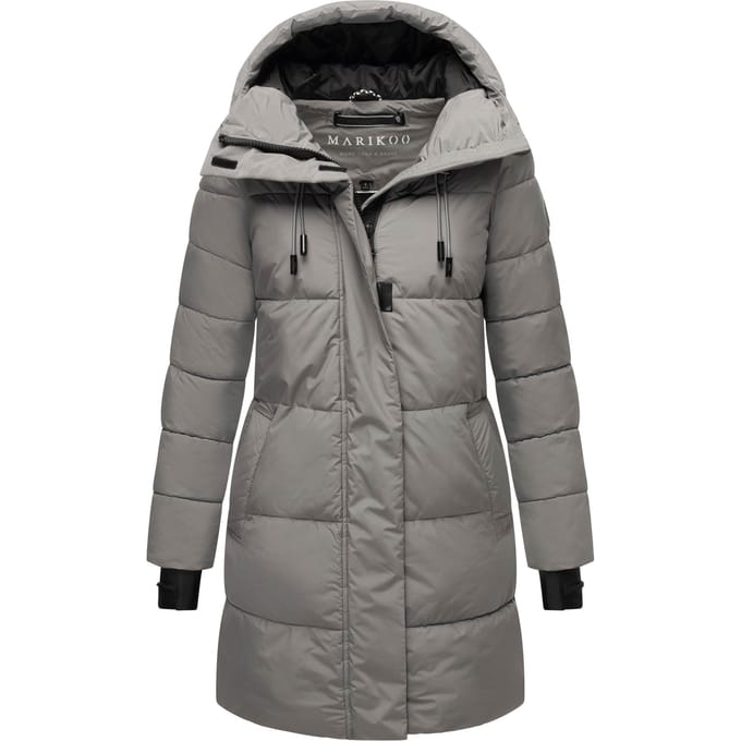 Marikoo dames winterjas met capuchon & fleecevoering – Kaituu
