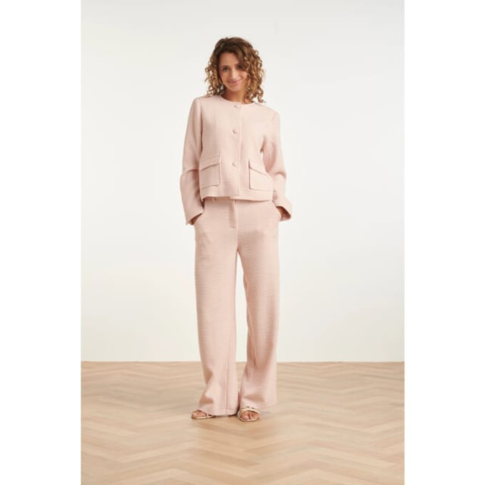 Smashed Lemon Klassieke tweed-style blazer |