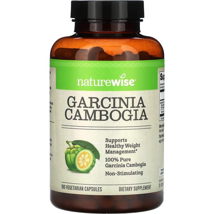 NatureWise, Garcinia Cambogia, 180 vegetarische capsules