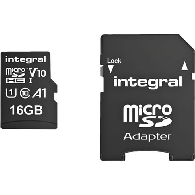 Integral 16GB Micro SDHC V30 100 MB/s - Incl. Adapter