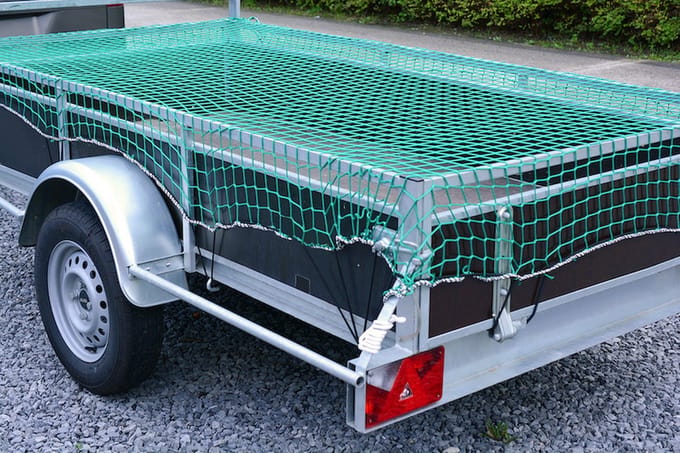 Afdeknet aanhangwagen - Mazen 45x45mm - 1.4m x 2.5m