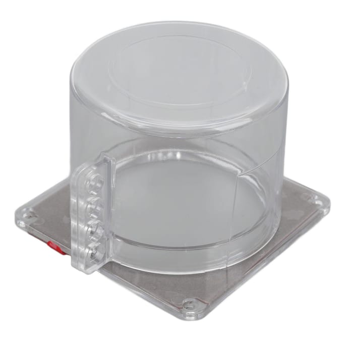 Noodstopknop Afdekkap Lockout Transparant Visueel Plastic Stop Drukknop Beschermkap white