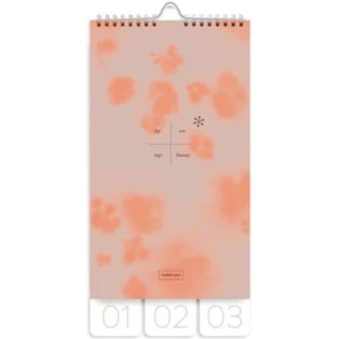 Tinne + mia verjaardagskalender, formaat 29,7 x 15 cm, fleur de cerisier
