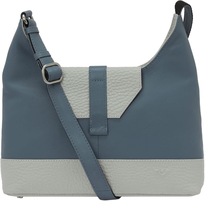 Voi Boston Olga Schoudertas Leer 30.5 cm - Dames - ocean-marmor