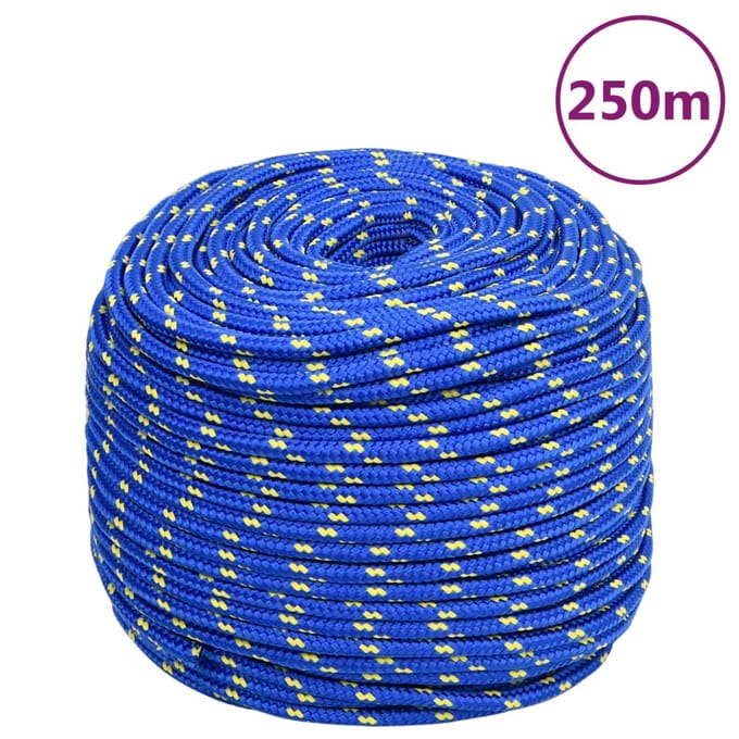 vidaXL - Boottouw - 6 - mm - 250 - m - polypropyleen - blauw