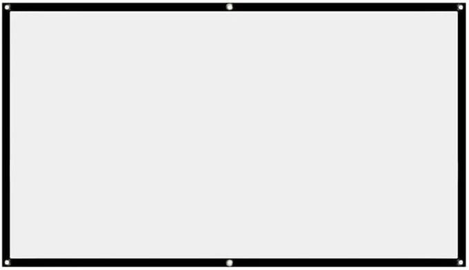 Projectiescherm - Beamer scherm - Thuisbioscoop maken - Kreukvrij ontwerp - 72 inch - Wit