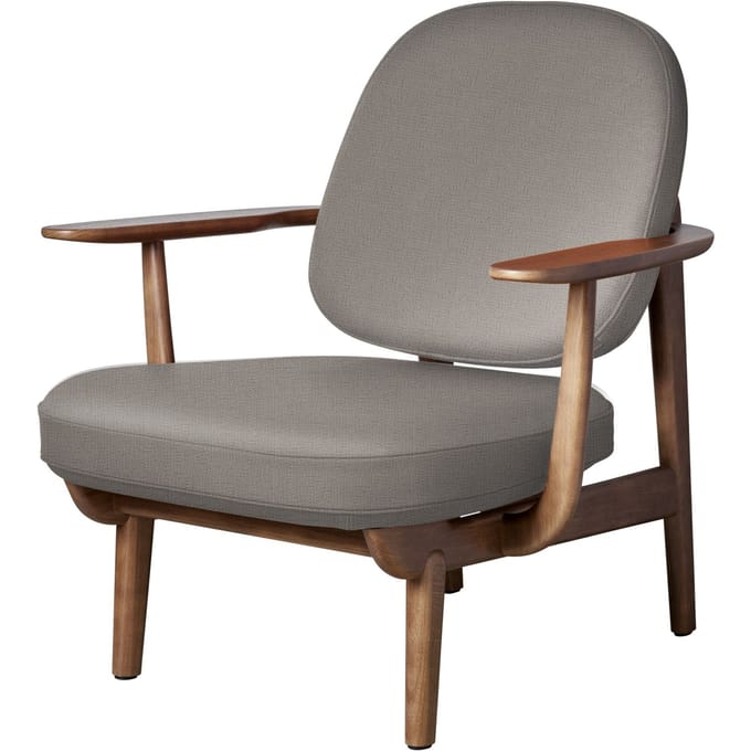 Fritz Hansen Fred Loungefauteuil - JH97 - Christianshavn 1120 - eiken walnoot gebeitst