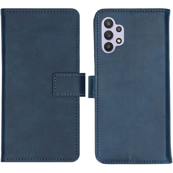 imoshion Hoesje - Geschikt voor Samsung Galaxy A32 (5G) - Luxe Bookcase - Donkerblauw
