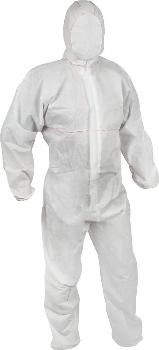 Wegwerp overall Maat XL met capuchon