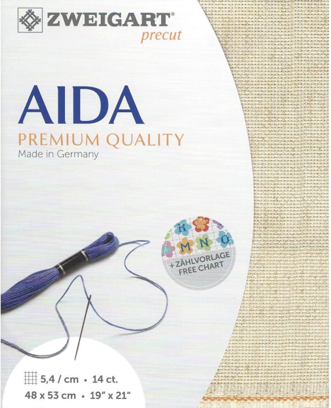 Borduurstof - Zweigart Precut - 14 count - Rustico - 48 x 53 cm - Aida